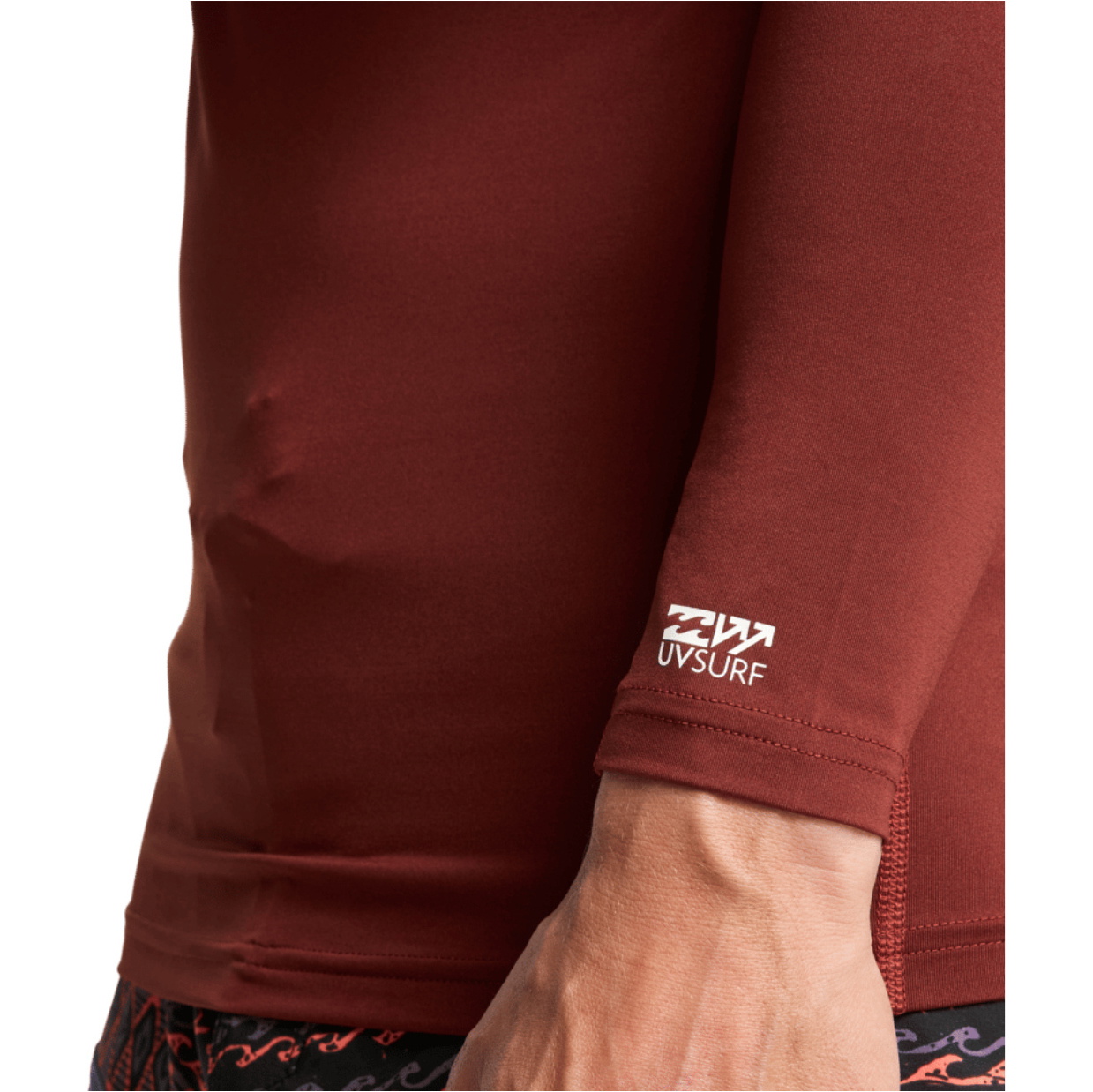 2026 Billabong Mens Re Issue Long Sleeve Rash Vest EBYWR03026 - Burnt Red